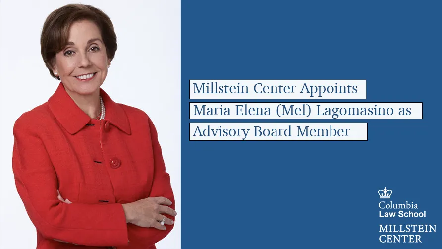 Mel Lagomasino's headshot with announcement that she was appointed to the advisory board.